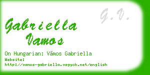 gabriella vamos business card